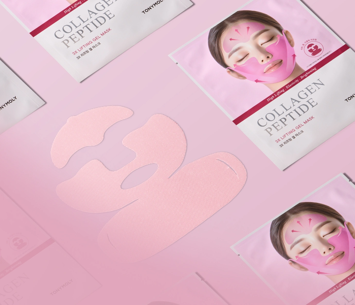 처진 턱선, 끌어 올려주세요	
콜라겐 3X 리프팅 겔마크