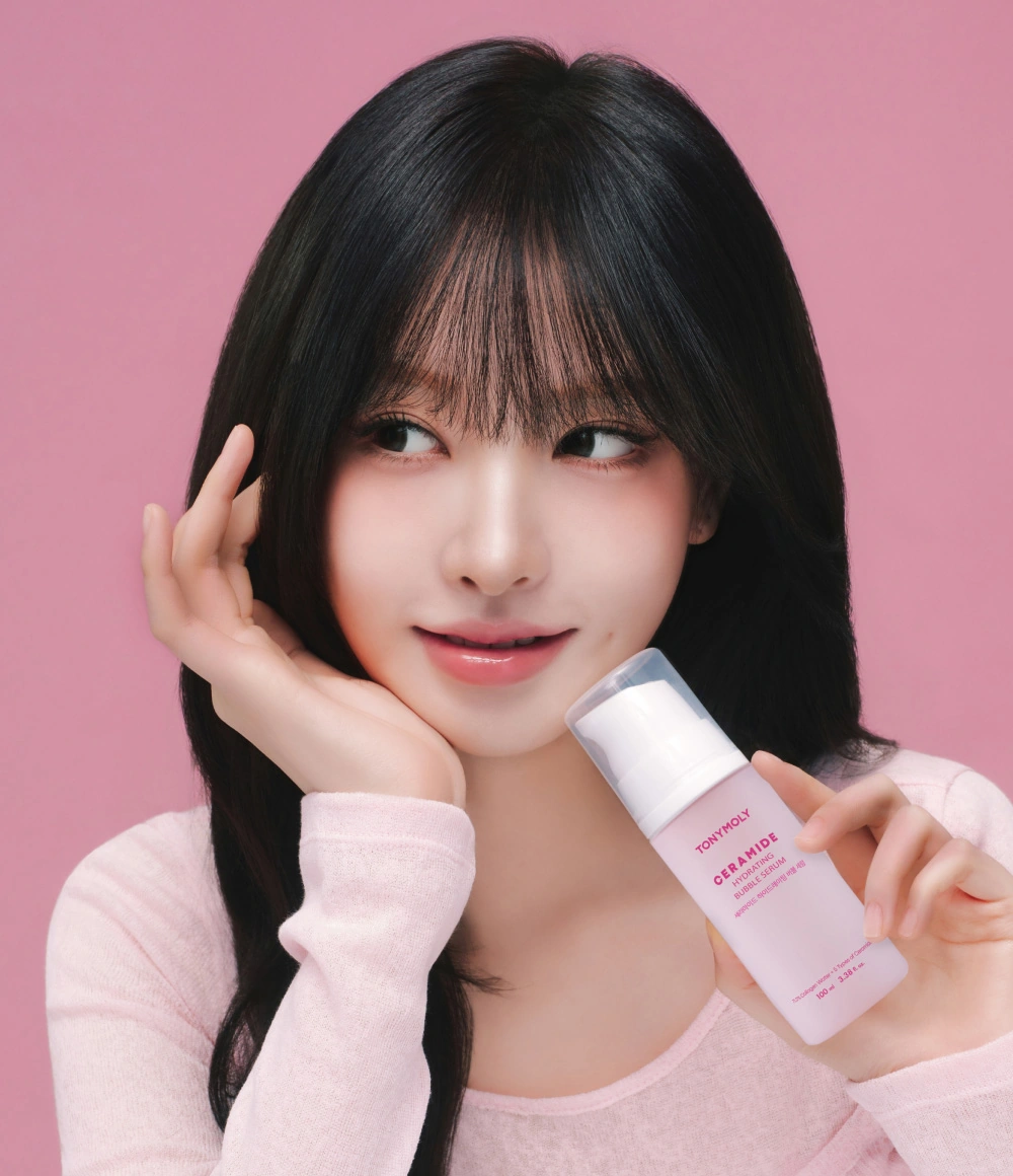 세라마이드 하이드레이팅 버블 세럼 연출 이미지