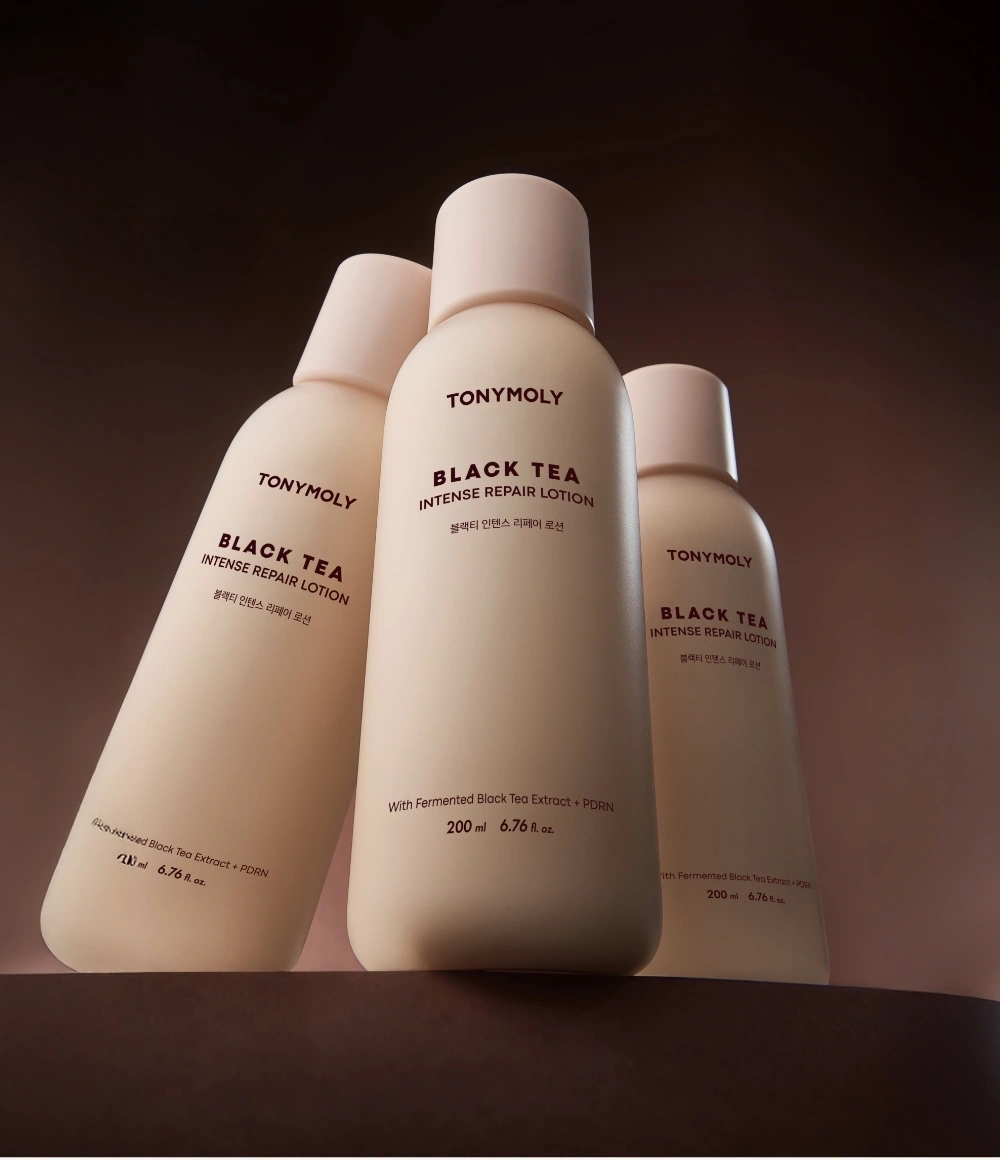 블랙티 인텐스 리페어 로션 연출 이미지
