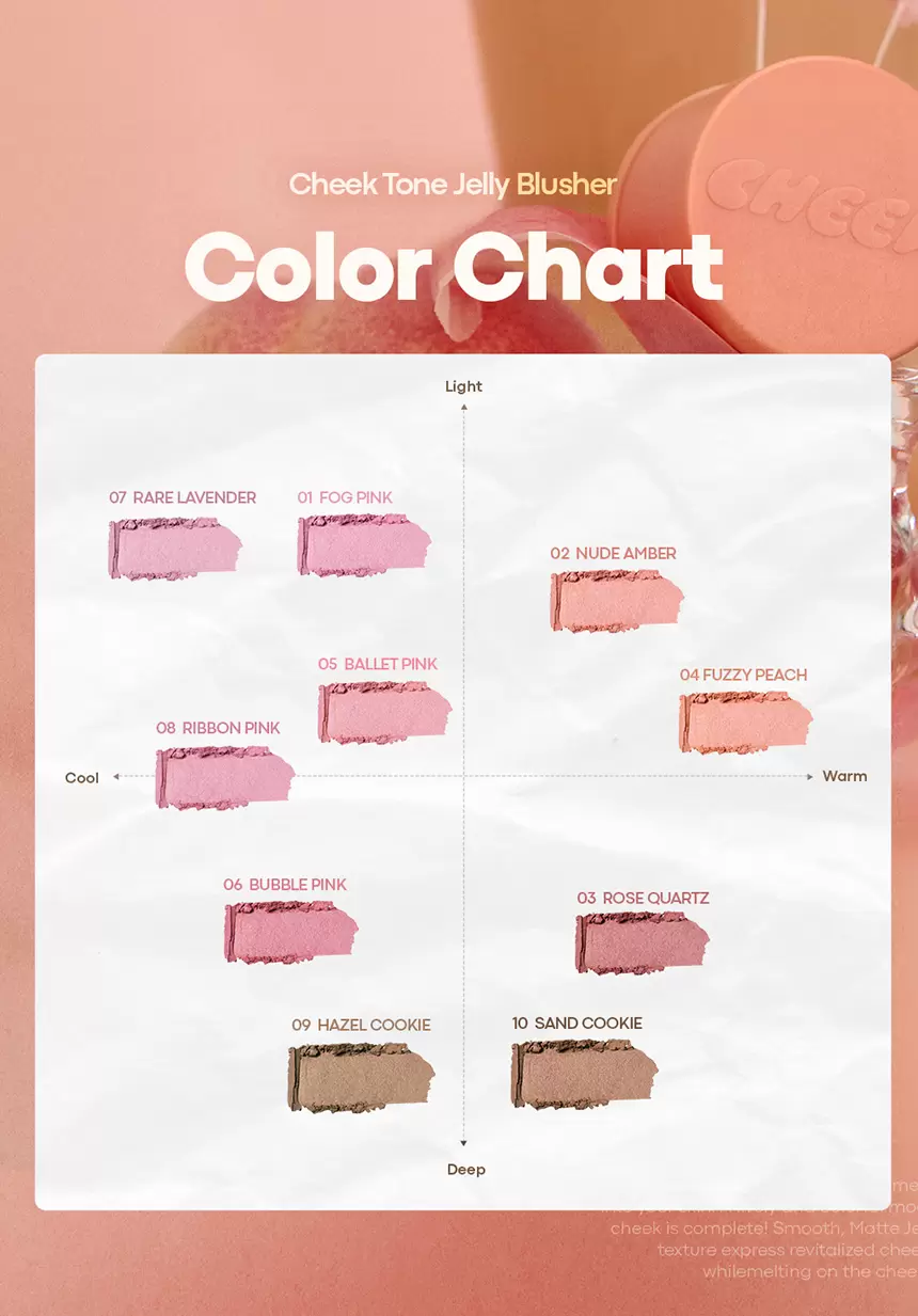 [퍼프 내장] 치크톤 젤리 블러셔(cheek tone jelly blusher)