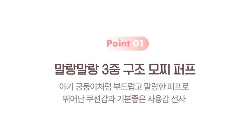 치크톤 젤리 블러셔 퍼프 2매(cheek tone jelly blusher puff)