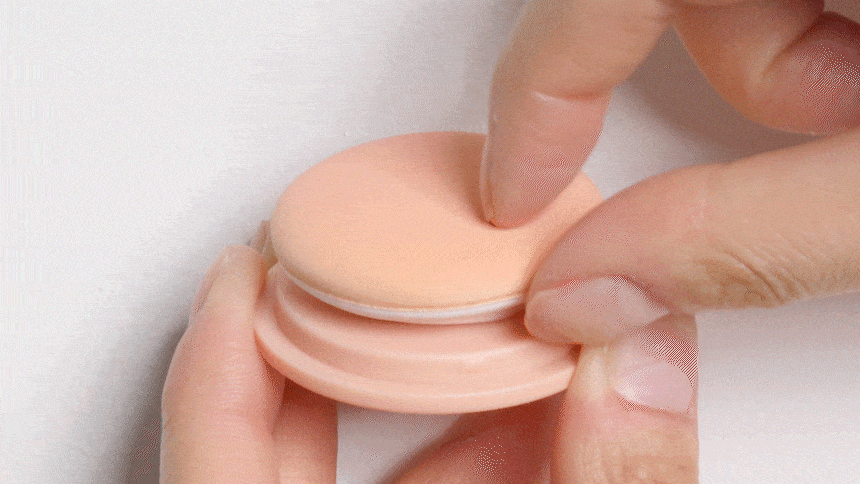 치크톤 젤리 블러셔 퍼프 2매(cheek tone jelly blusher puff)