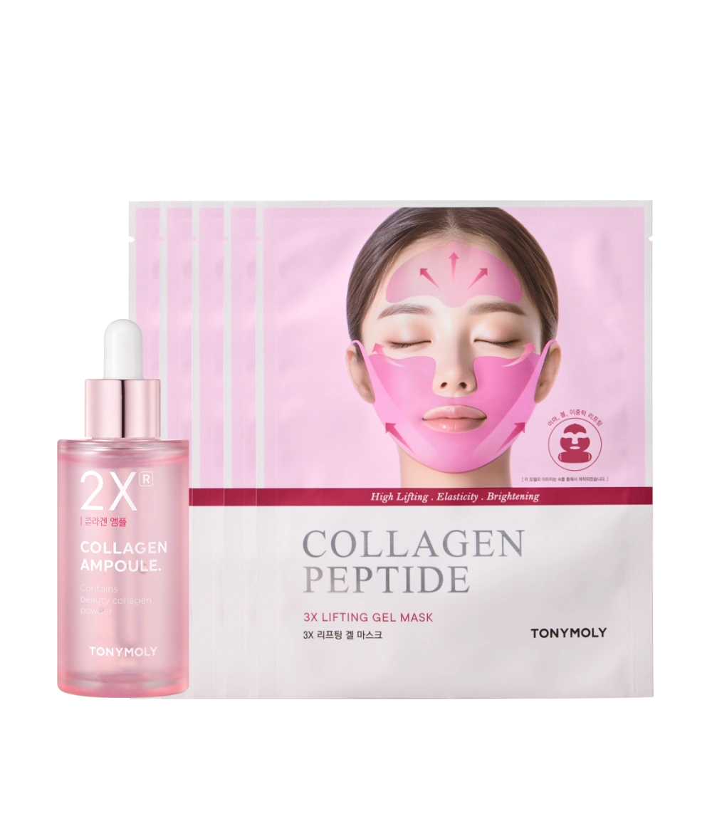 (SET) 2XR 콜라겐 앰플+콜라겐 펩타이드 부스팅샷 하이드로 겔 마스크 5매_