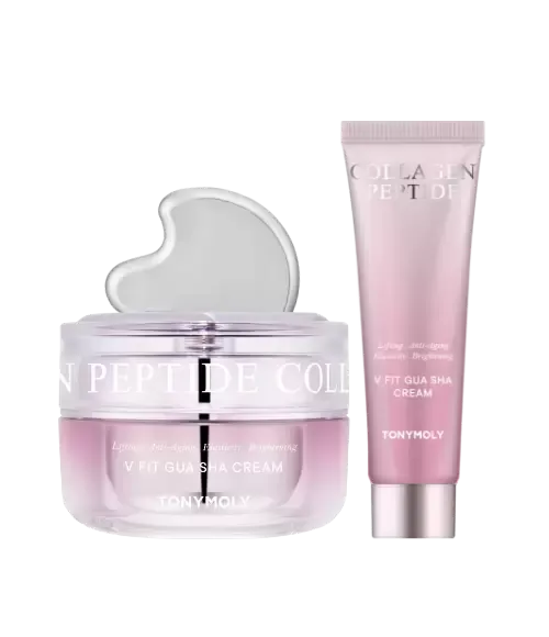 콜라겐 펩타이드 브이핏 괄사 크림 기획 세트 (본품50ml+괄사+리필50ml)_0
