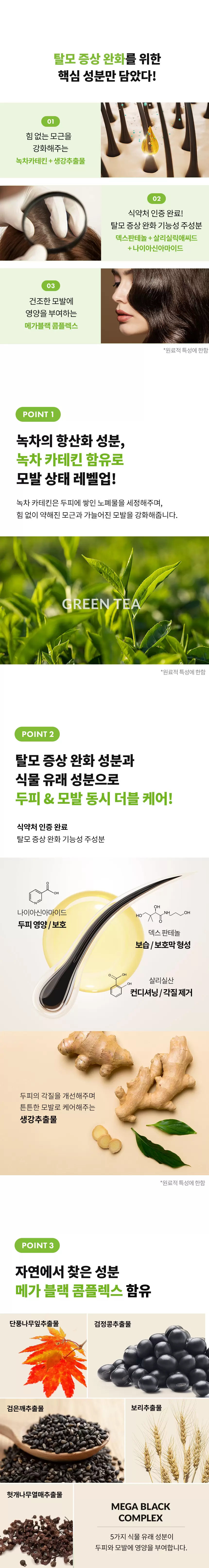 (1+1) 닥터스칼렛 녹차 카테킨 안티 헤어로스 샴푸(drscarlet green tea catechin anti hair loss shampoo set)