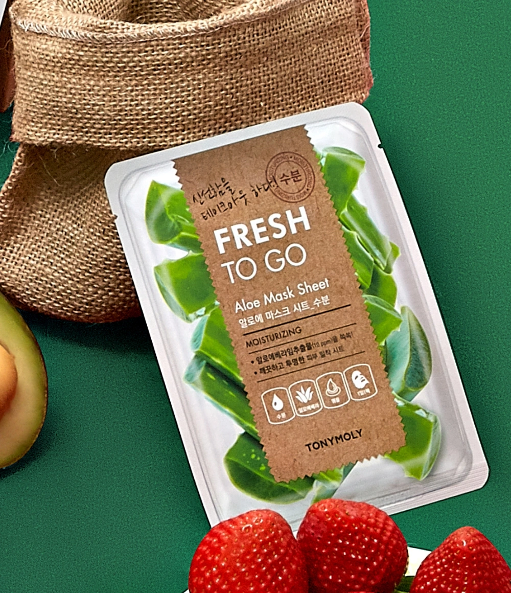 (10+10) 프레쉬투고 알로에 마스크 연출 이미지