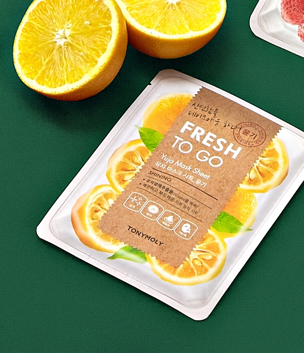 (10+10) 프레쉬투고 마스크 시트 유자 연출 이미지