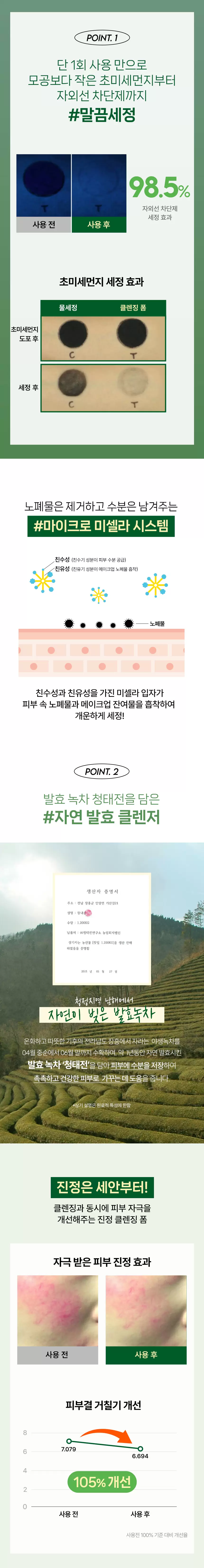 [공식몰 단독] 더 촉촉 그린티 레몬 저자극 클렌징 오일+클렌징 폼 세트(green tea lemon mild cleansing oil2)