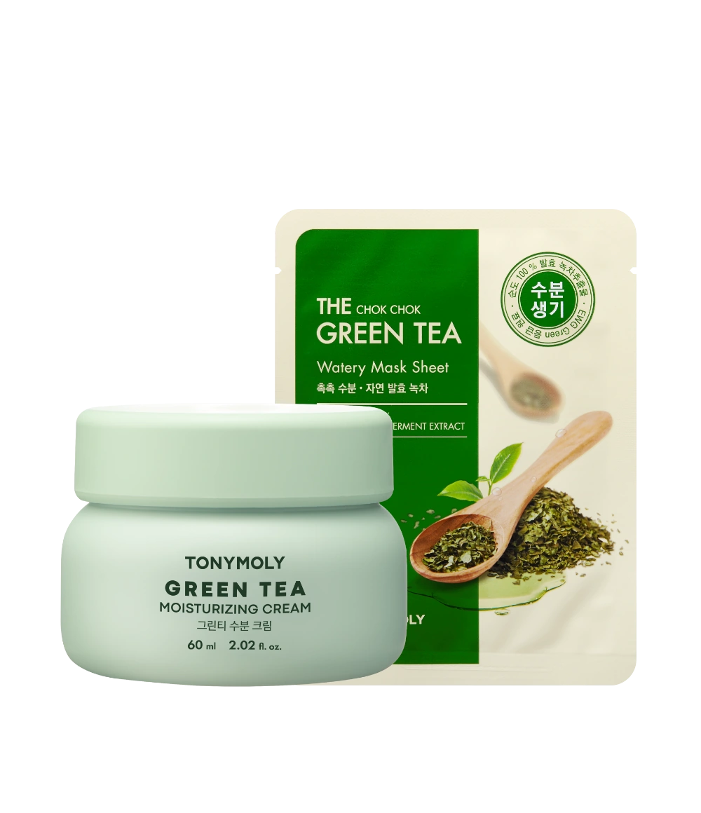 (SET) 그린티 수분크림60ml + 그린티 수분 마스크팩 10매_