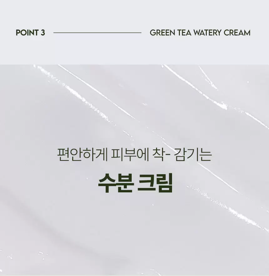 [대용량] 더 촉촉 그린티 수분크림(green tea watery cream)