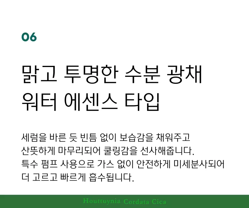 어성초시카 퀵 카밍 미스트 세럼(houttuynia cordata cica quick calming mist serum)