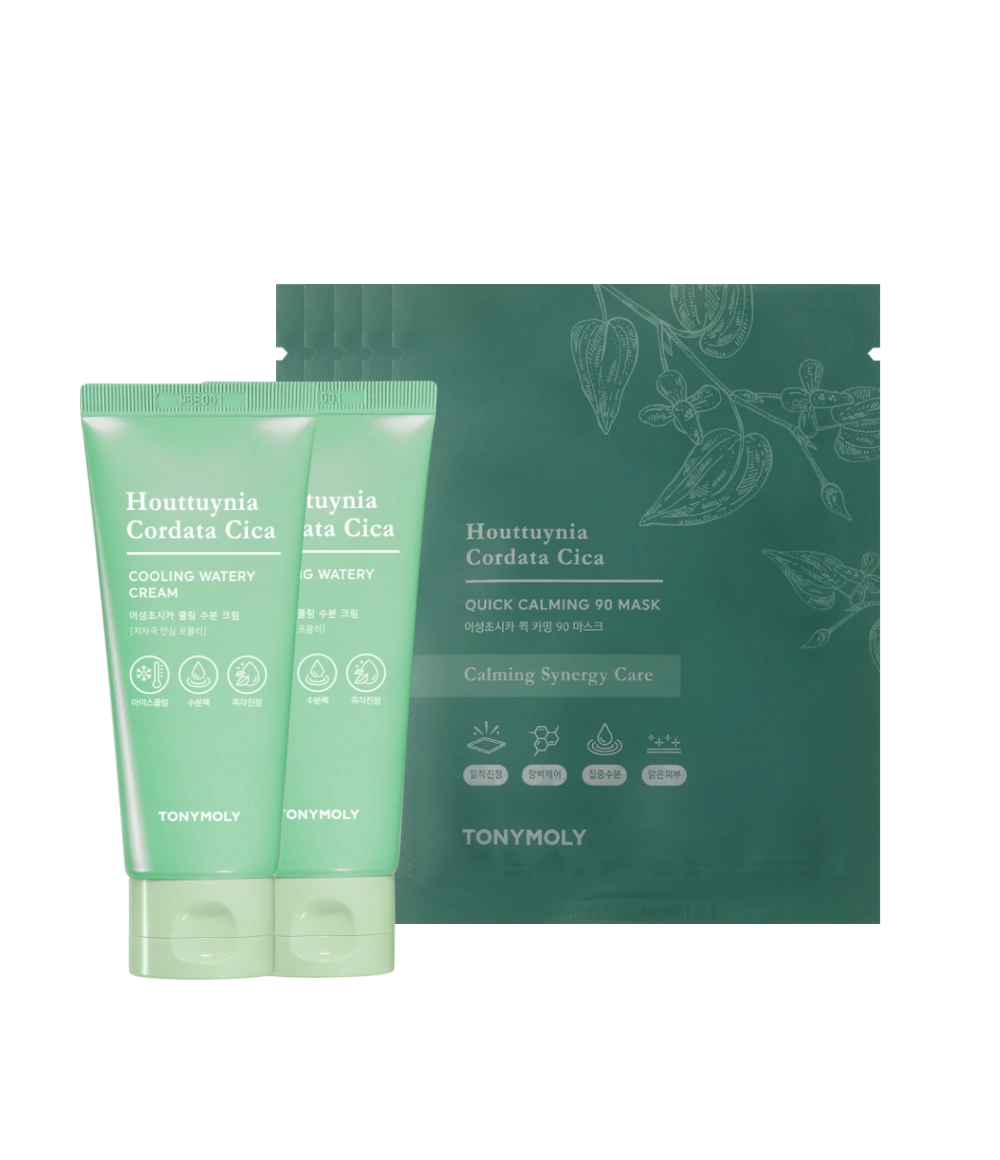 (SET) 어성초시카 쿨링 수분 크림 90ml 2개 + 어성초 마스크팩 5매 상품 이미지