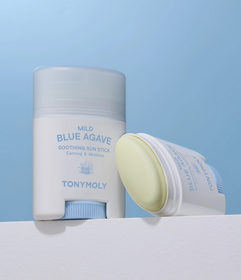 순한 블루아가베 수딩 선스틱 연출 이미지