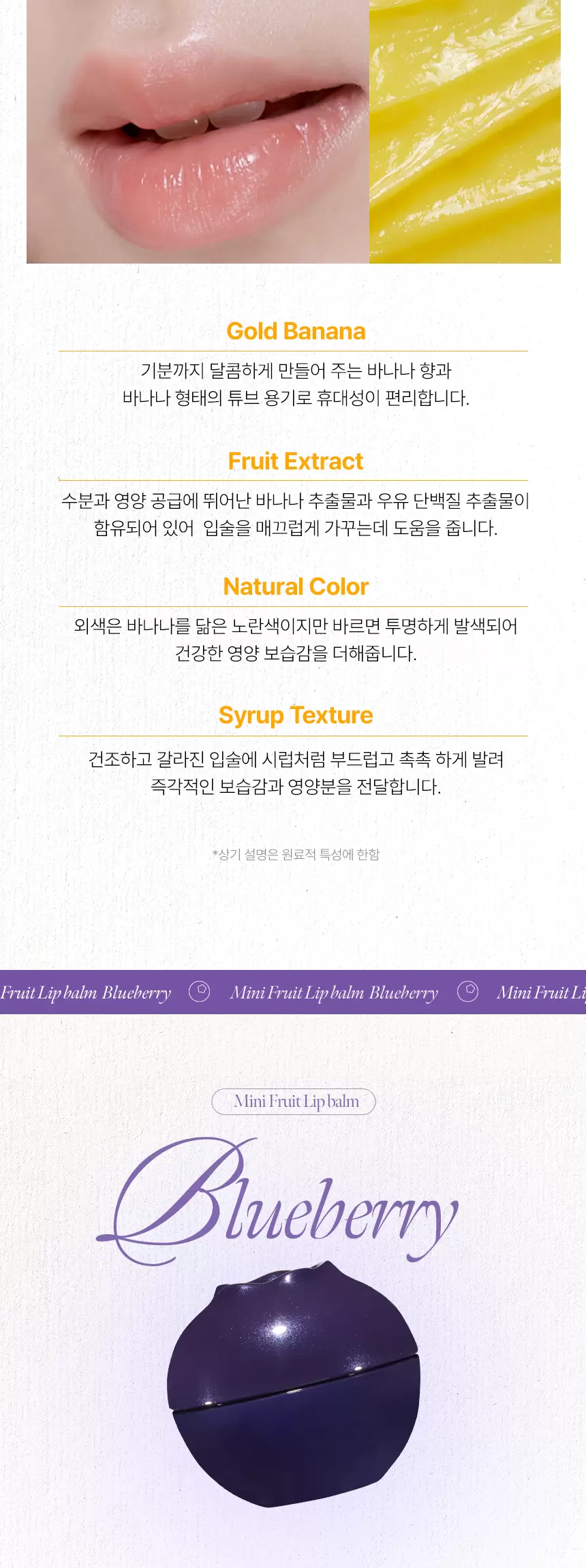 미니 과일 립밤(mini fruit lip balm)