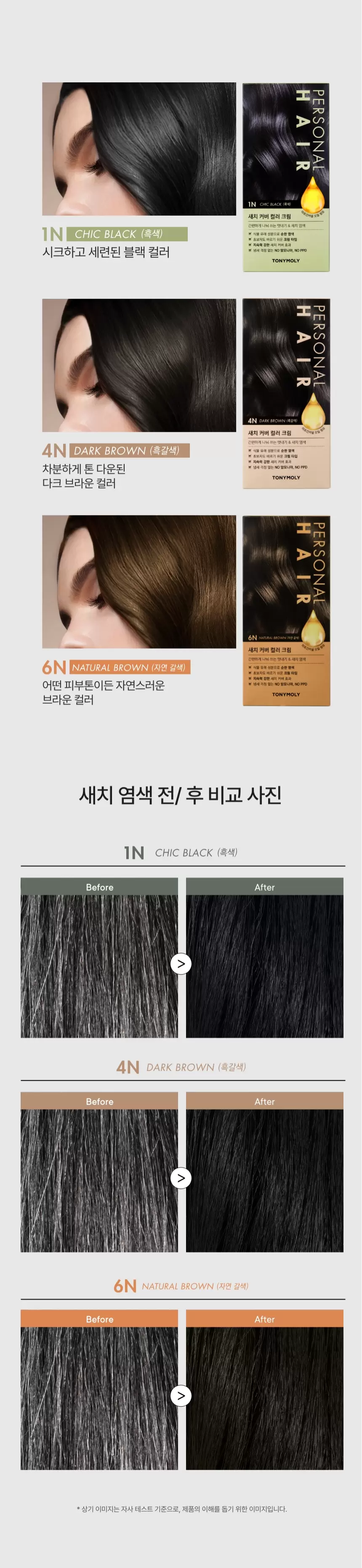 퍼스널 헤어 새치 커버 컬러 크림(personal hair color cream)