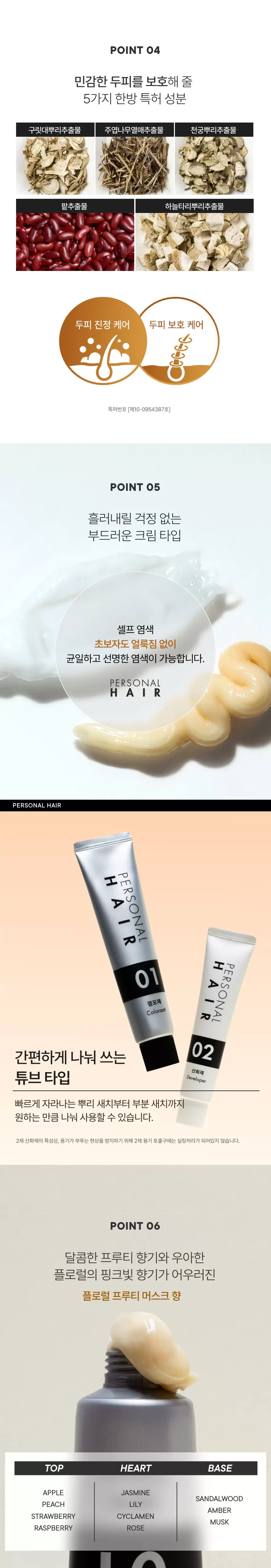퍼스널 헤어 새치 커버 컬러 크림(personal hair color cream)