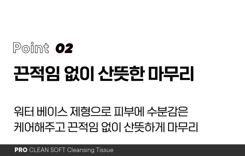 (1+1)프로클린 소프트 클렌징 티슈(pro clean soft cleansing tissue set)