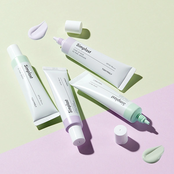 심플라스트 톤업베이스 연출 이미지