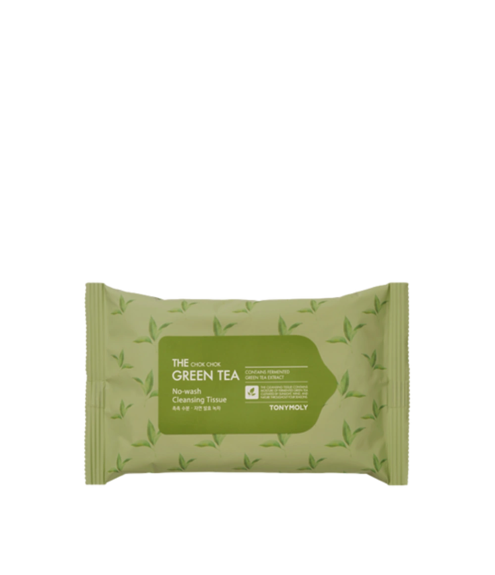 더 촉촉 그린티 노-워시 클렌징 티슈 20매 상품 이미지