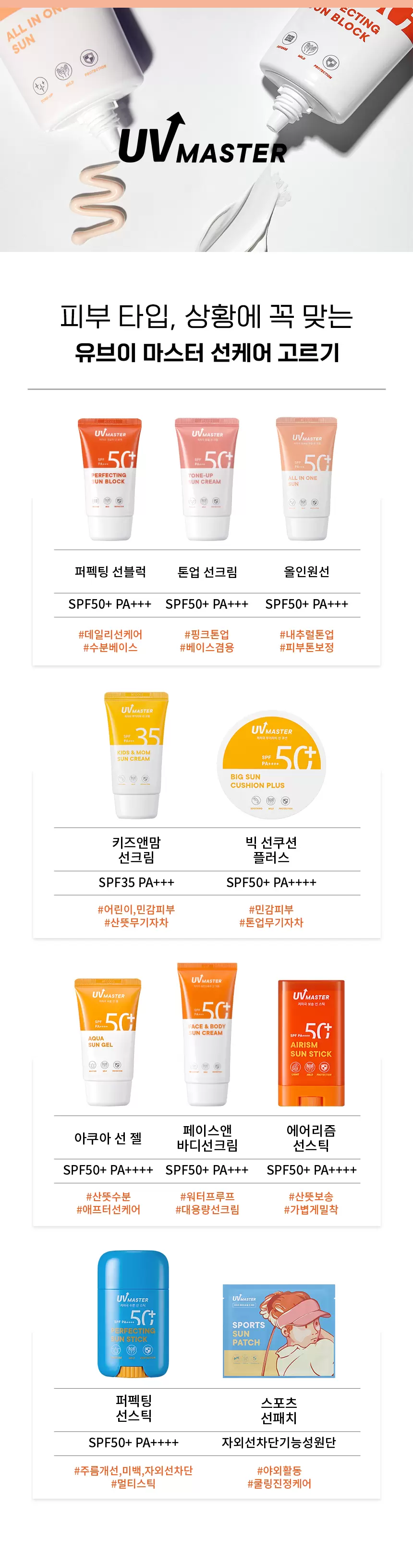 (1+1) 유브이 마스터 올인원 선(uv master all in one sun set)