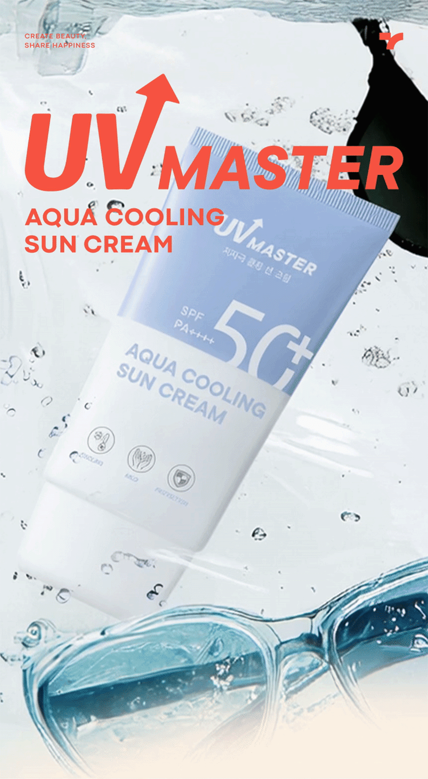 (1+1) 유브이 마스터 아쿠아 쿨링 선크림 50ml(uv master aqua cooling sun cream 50ml)